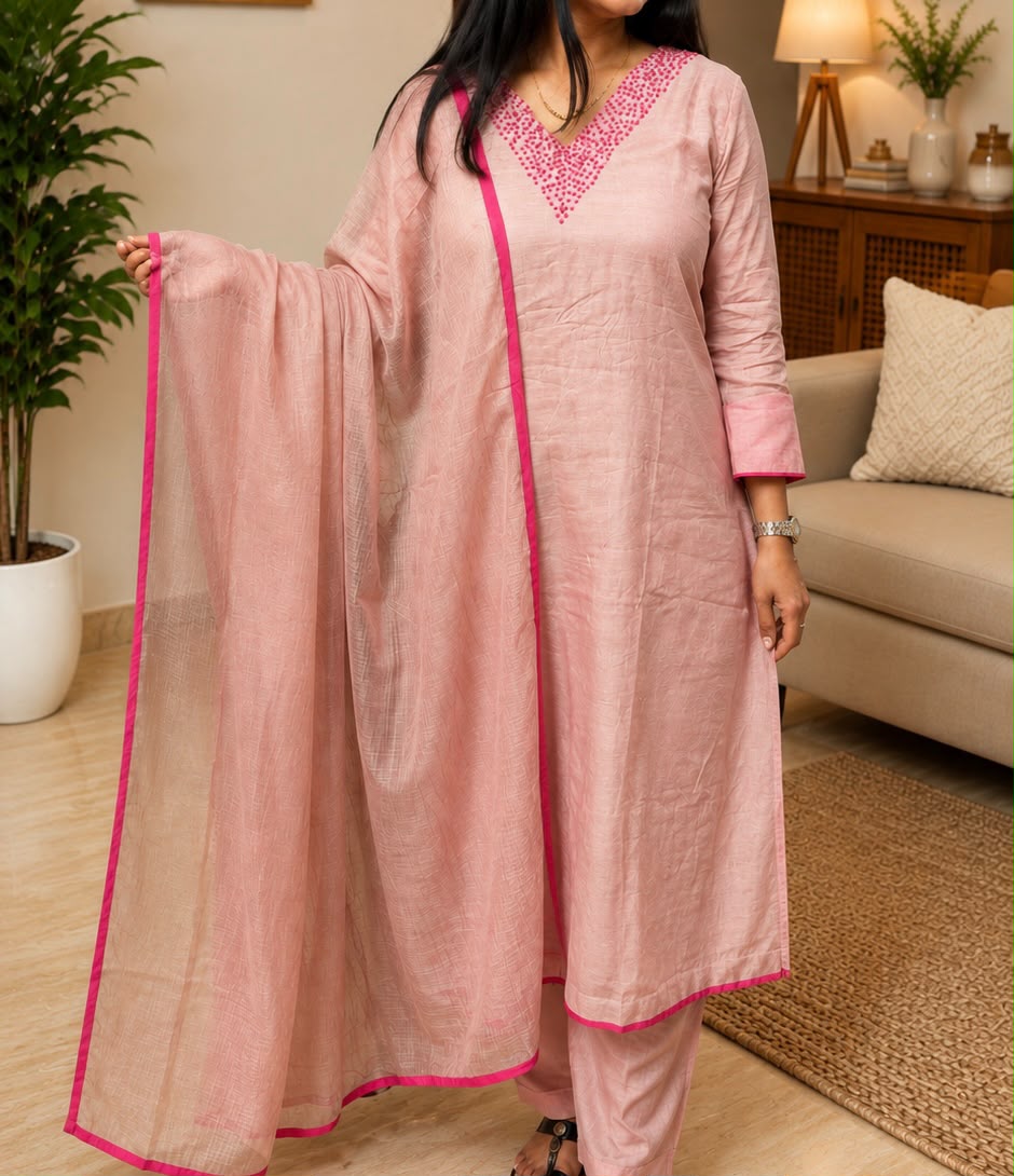 MUL CHANDERI SUIT: PC15