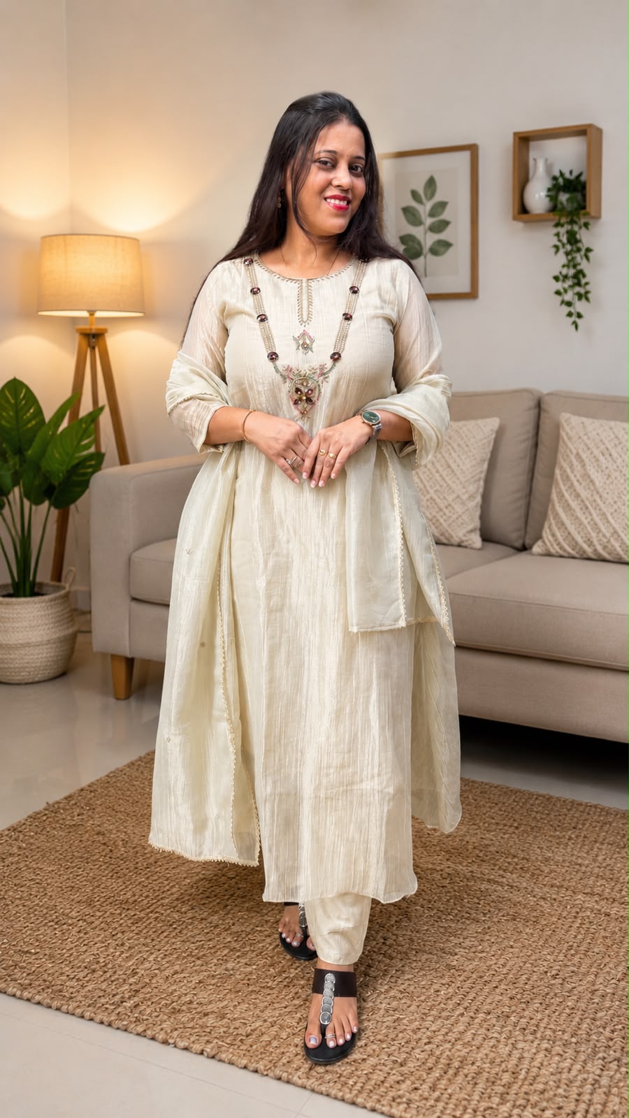 ELEGANT NECKLESS SUIT