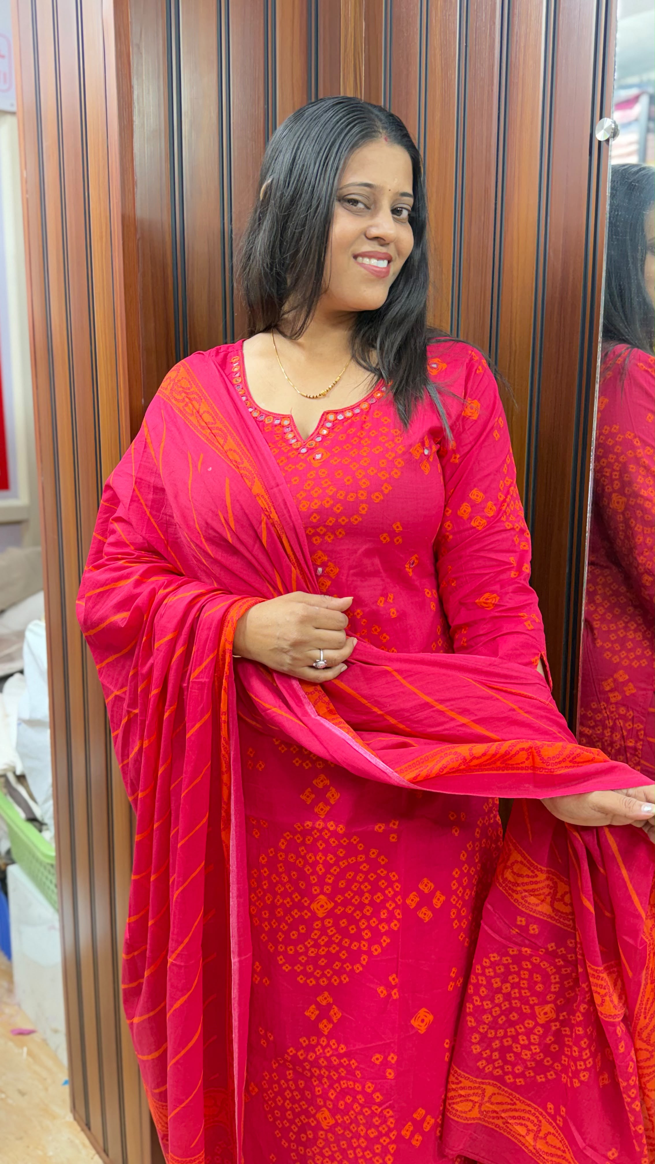 Pure Cotton Bandhani : PCC012