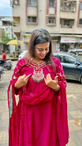MUL CHANDERI PREMIUM SUIT PUSHPA