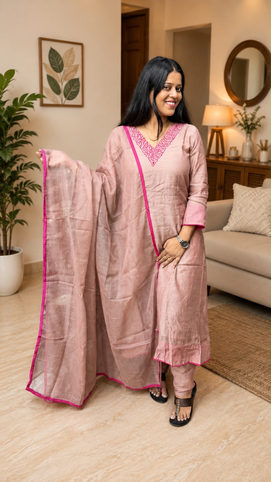 MUL CHANDERI SUIT: PC15