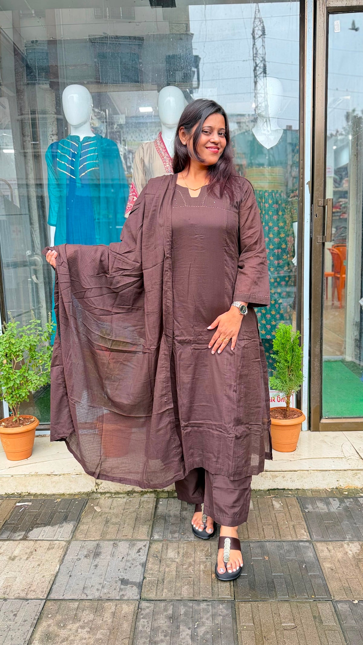 KOTA WITH MUL COTTON SUIT PC18