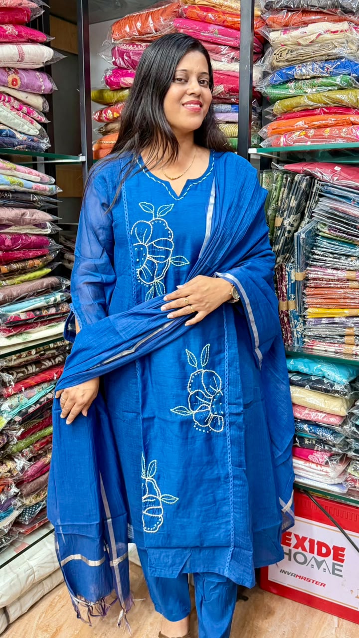 Mul Cotton With Kota Doria : PCC10