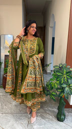 COTTON ANARKALI WITH PLAZO
